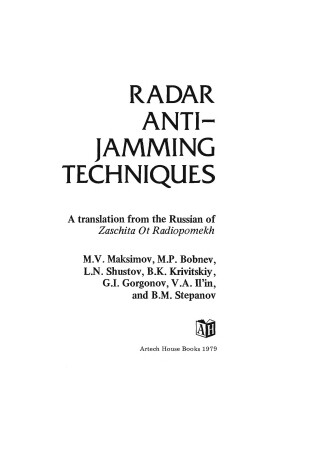 Cover of Radar Anti-jamming Techniques