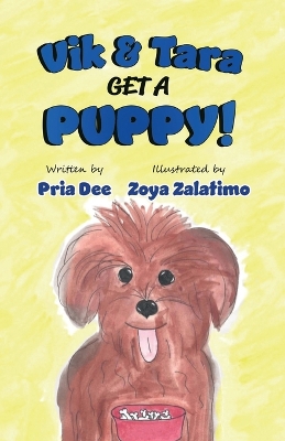 Book cover for Vik and Tara get a Puppy