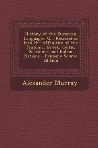 Cover of History of the European Languages