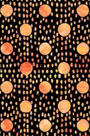 Cover of Journal Notebook Watercolor Spots and Dots Orange