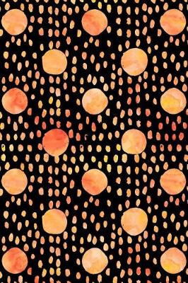Cover of Journal Notebook Watercolor Spots and Dots Orange