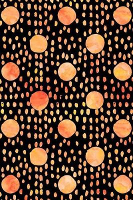 Book cover for Journal Notebook Watercolor Spots and Dots Orange