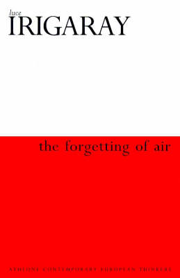 Book cover for The Forgetting of Air in Martin Heidegger