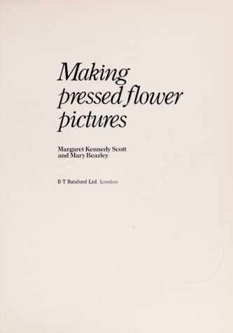 Cover of Making Pressed Flower Pictures