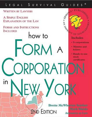 Book cover for How to Form a Corporation in New York