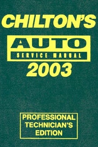 Cover of Auto Service Manual 99-03