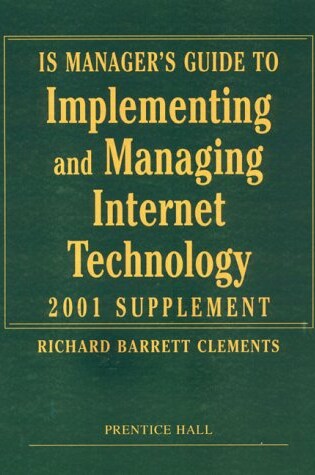 Cover of Is Managr Guid Implemtg Intrnt Technology 2000sup