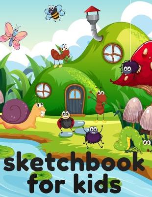 Book cover for sketchbook for kids