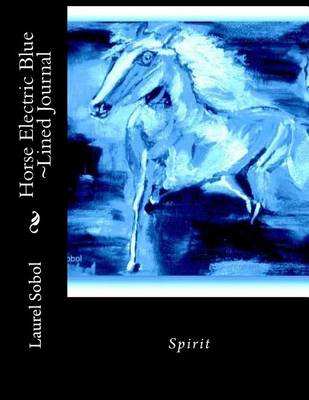 Book cover for Horse Electric Blue Lined Journal