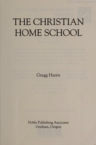 Cover of The Christian Home School