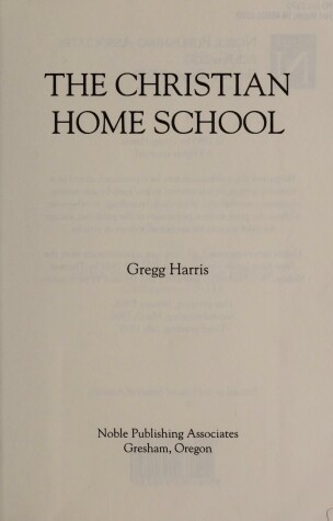 Book cover for The Christian Home School