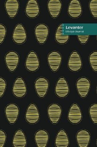 Cover of Levanter Lifestyle Journal, Blank Write-in Notebook, Dotted Lines, Wide Ruled, Size (A5) 6 x 9 In (Black II)