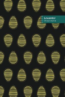 Book cover for Levanter Lifestyle Journal, Blank Write-in Notebook, Dotted Lines, Wide Ruled, Size (A5) 6 x 9 In (Black II)