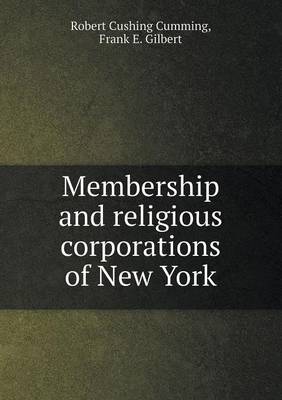 Book cover for Membership and religious corporations of New York