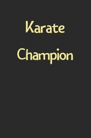 Cover of Karate Champion