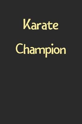 Book cover for Karate Champion