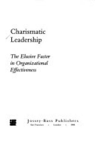 Cover of Charismatic Leadership