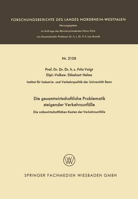 Book cover for Die gesamtwirtschaftliche Problematik steigender Verkehrsunfälle