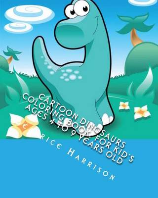 Book cover for Cartoon Dinosaurs Coloring Book