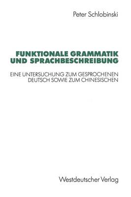 Book cover for Funktionale Grammatik und Sprachbeschreibung