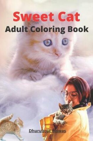 Cover of Sweet Cat Adult Coloring book