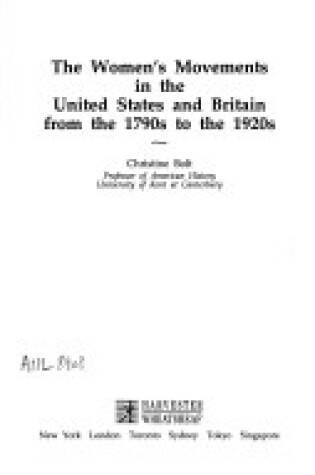 Cover of The Women's Movement in the United States and Britain