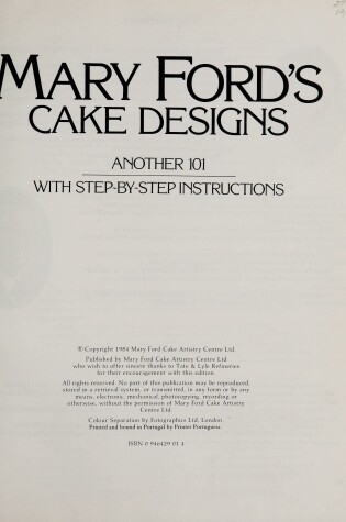 Cover of Another 101 Cake Designs