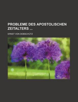 Book cover for Probleme Des Apostolischen Zeitalters