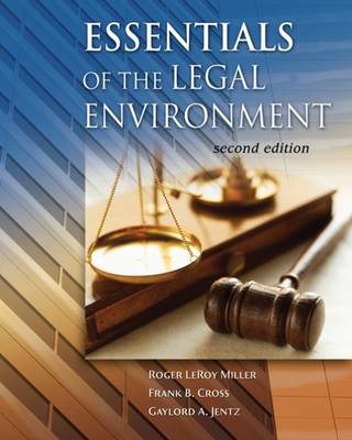 Book cover for Essentials of Legal Environmnt