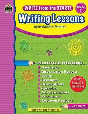 Book cover for Write from the Start! Writing Lessons, Grade 3