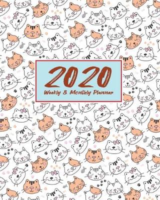 Cover of 2020 Planner Weekly & Monthly 8x10 Inch Pretty Smiley Cat