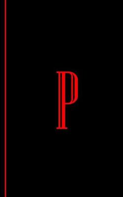 Book cover for Monogram Letter P Journal