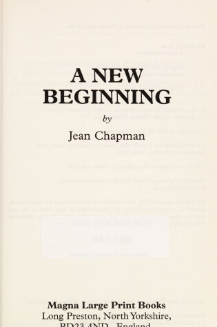 Cover of A New Beginning