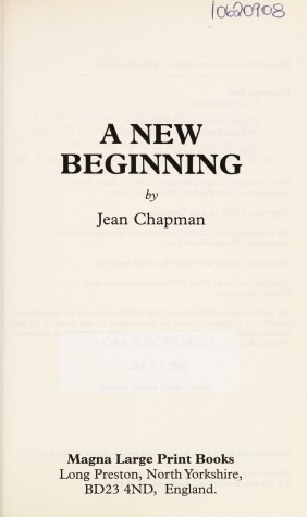 Book cover for A New Beginning