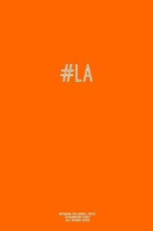 Cover of Notebook for Cornell Notes, 120 Numbered Pages, #LA, Orange Cover