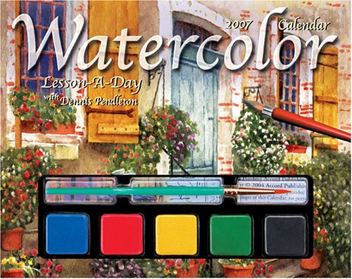 Book cover for Watercolor Lesson-A-Day