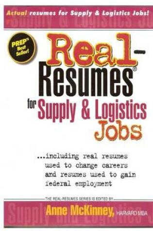 Cover of Real-Resumes for Supply & Logistics Jobs