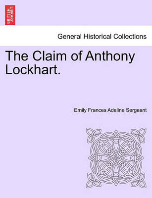 Book cover for The Claim of Anthony Lockhart.