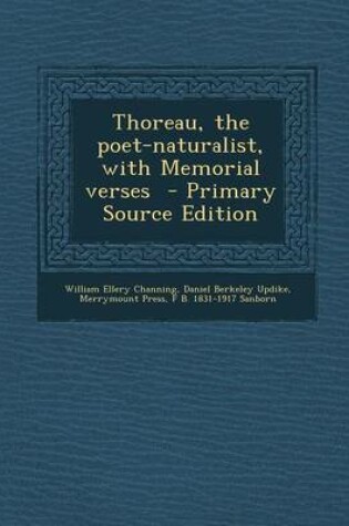 Cover of Thoreau, the Poet-Naturalist, with Memorial Verses