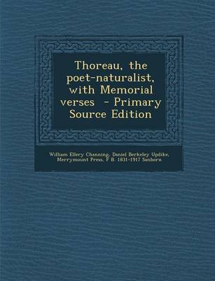 Book cover for Thoreau, the Poet-Naturalist, with Memorial Verses