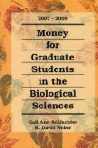 Cover of Money for Graduate Students in the Biological Sciences