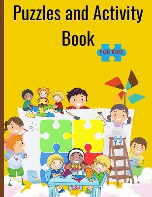 Book cover for Puzzles and activiy book for kids