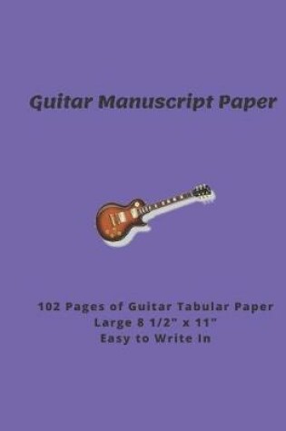 Cover of Guitar Manuscript Paper