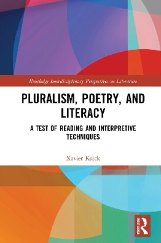 Cover of Pluralism, Poetry, and Literacy