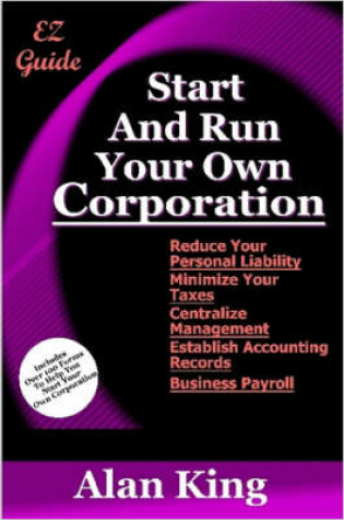 Cover of Start And Run Your Own Corporation