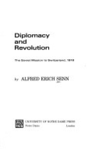 Cover of Diplomacy and Revolution