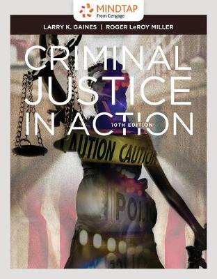 Book cover for Mindtap Criminal Justice, 1 Term (6 Months) Printed Access Card for Gaines/Miller's Criminal Justice in Action