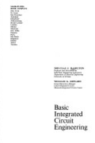 Cover of Basic Integrated Circuit Engineering