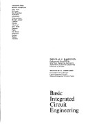 Book cover for Basic Integrated Circuit Engineering