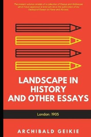 Cover of Landscape in History, and Other Essays